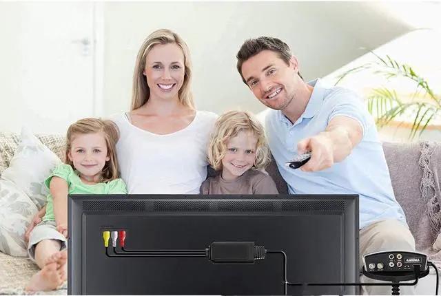 Alt view image 2 of 5 - HDMI to RCA Cable - Hassle Free - Converts Digital HDMI signal to Analog RCA/AV - Works w/ TV/HDTV/XBOX 360/PC/DVD & More - All-In-One Converter Cable Saves You Money - HDMI to AV Converter