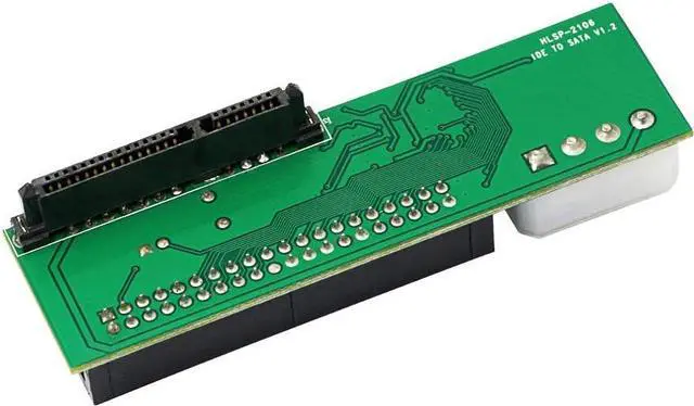 Alt view image 2 of 6 - BUCIER SATA Female to 40 pin Male 3.5 inch IDE Adapter for PC and Mac Computer to SATA Hard Drive Interface Adapter(SATA F/3.5 M Big)