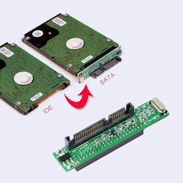 Alt view image 6 of 6 - BUCIER SATA Male to 44 pin Female 2.5 inch IDE Adapter for PC and Mac Computer to SATA Hard Drive Interface Adapter(SATA M/2.5 F)