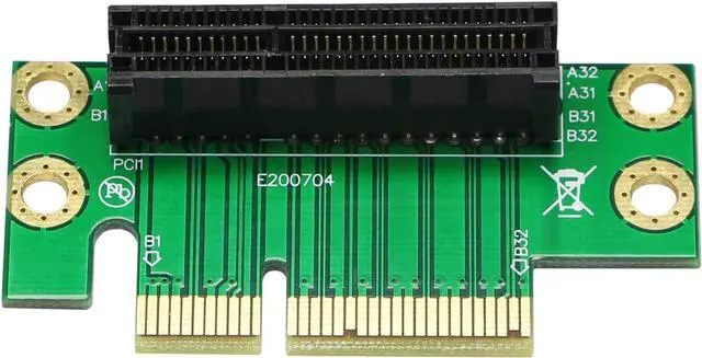 Alt view image 2 of 7 - BUCIER PCI- Express 4X Riser Card 90-Degree Adapter Card PCI-E 4X Extender Extension Card for 1U, Small Computer and Server Case (PCIE 4X)