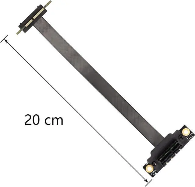 Alt view image 5 of 7 - BUCIER PCIE 3.0 Extension Cable,36PIN 1X Extension Cable, 90 Degree PCI Express 1X Extend Card,for 1U,2U Chassis 20CM