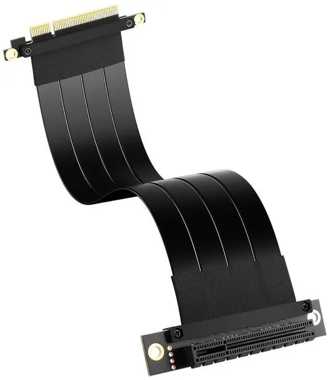 Main image of BUCIER PCIe 3.0 X8 Extension Cable PCI-E 8X Male to Female Riser Cable 25CM (90 Degree Female)