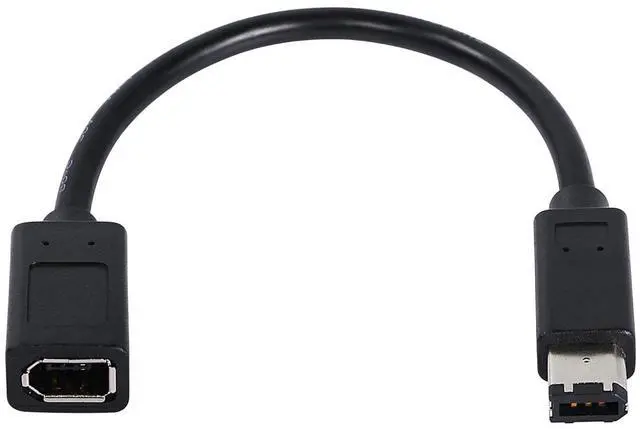 Main image of BUCIER FireWire Cable IEEE 1394 Type A 400 6 Pin Male to Female Data Transfer Adapter Converter Cable Suitable for Digital Camera,Printer,DV.20cm Black (6pin Male/Female)