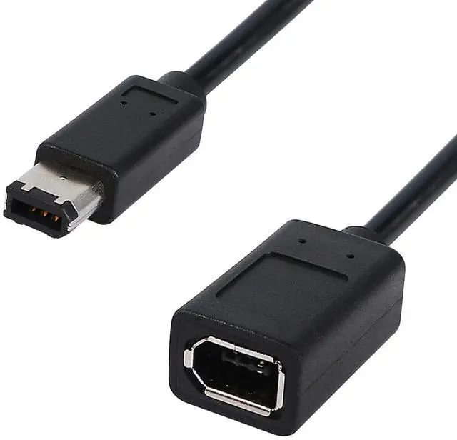 Alt view image 2 of 7 - BUCIER FireWire Cable IEEE 1394 Type A 400 6 Pin Male to Female Data Transfer Adapter Converter Cable Suitable for Digital Camera,Printer,DV.20cm Black (6pin Male/Female)