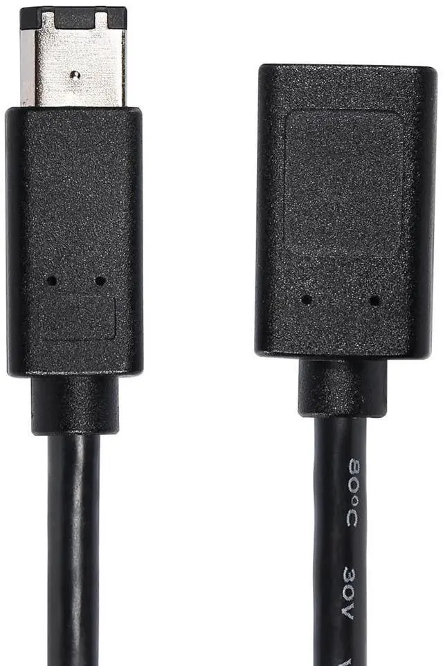 Alt view image 6 of 7 - BUCIER FireWire Cable IEEE 1394 Type A 400 6 Pin Male to Female Data Transfer Adapter Converter Cable Suitable for Digital Camera,Printer,DV.20cm Black (6pin Male/Female)