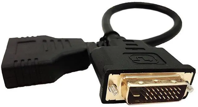 Alt view image 4 of 6 - BUCIER DVI-D to HDMI Cable, Gold-Plated DVI-D Male 24 1 Pin to Dual Hdmi Female 1080p Hdmi Video Converter Adapter Splitter Cable