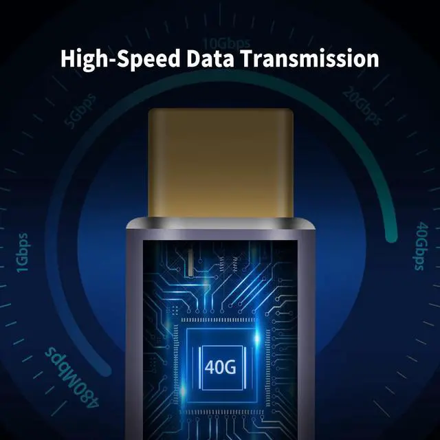 Alt view image 6 of 7 - BUCIER USB C to USB C Adapter 40Gpbs, 8k@60HZ and 100W Fast Charging, Type C Male to Male Adapter Compatible with Thunderbolt 3/4 MacBook Pro/Air, Laptop, Phones and More Type C Devices (2 Pack)