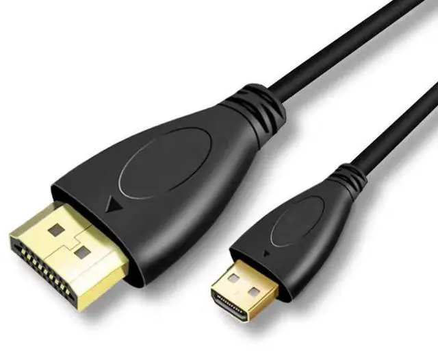 Main image of BUCIER Micro HDMI to HDMI Adapter Cable, 10.2Gbps High-Speed, 4K@30Hz, 1080p, Ethernet Ready, 3.3Ft, Black,2-Pack