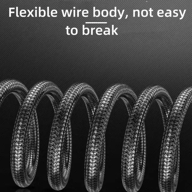 Alt view image 3 of 3 - BUCIER Mini HDMI to HDMI Cable 6.6FT,for HDTV, Tablet, Camera and Camcorder [Aluminum Shell, Nylon Braided] (4K 60Hz) High Speed HDMI to Mini HDMI Male Bi-Directional 2.0 Cord