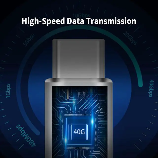 Alt view image 7 of 7 - BUCIER USB C Male to Male Adapter, USB C Coupler, 40Gbps,100W PD, 8K@60Hz for Thunderbolt 2/3, MacBook Pro/Air, Laptop, Phones (2 Pack)