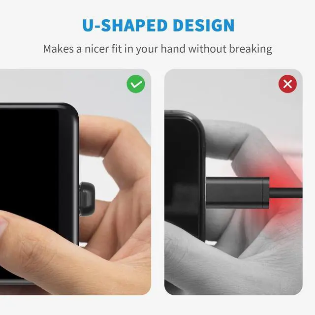 Alt view image 6 of 7 - BUCIER 180 Degree USB C Adapter 40Gbps, 100W, 8K@60Hz, USB C Female to Male Extender Adapter Compatible with Rog Ally, Steam Deck, Switch (2 Pack)