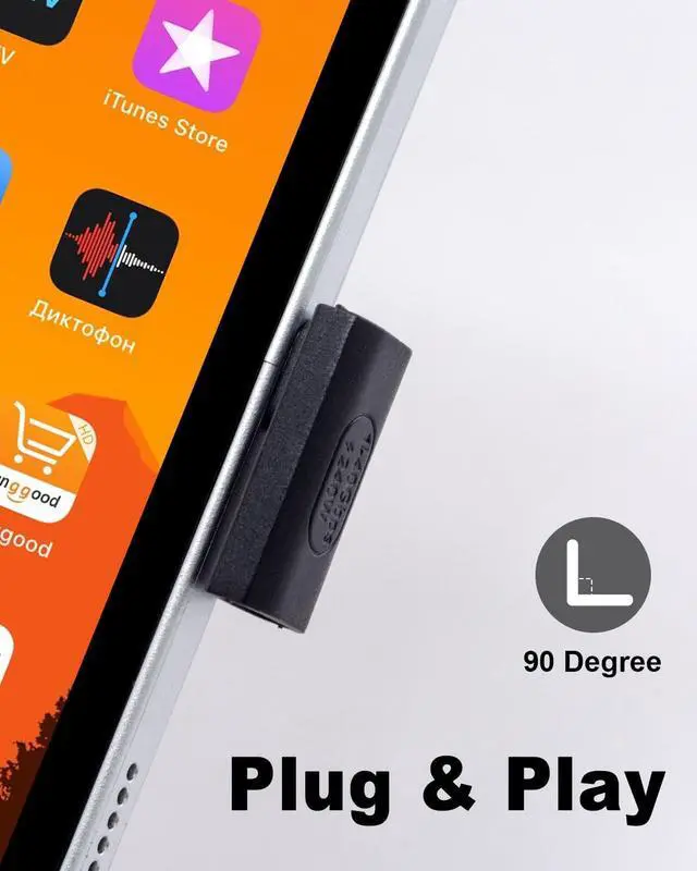 Alt view image 5 of 7 - BUCIER 240W PD USB C 90 Degree Male to Female Adapter - 40Gbps, Right Angle Extender for Steam Deck, Thunderbolt 4/3, MacBook, iMac, iPad - 2 Pack