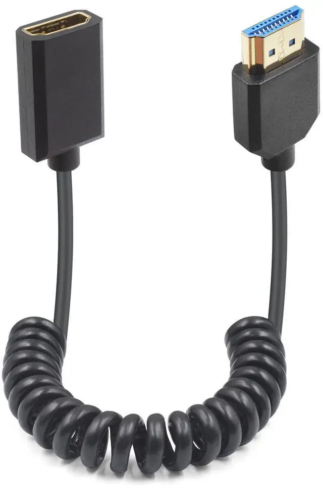 Main image of BUCIER 8K Coiled HDMI Extension Cable, Extreme Thin HDMI Male to Female Coiled Cable 48Gbps Ultra High Short HDMI Cable 8K@60Hz Resolution Backward Compatible for 4K Ultra HD, 1080p 4FT/1.2M