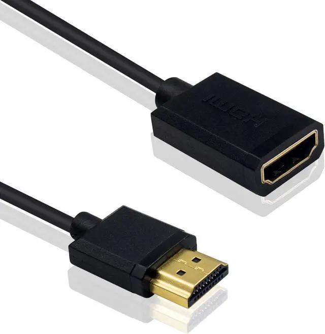 Alt view image 2 of 7 - BUCIER 4K HDMI Extension Cable 6FT/1.8M, Coiled HDMI Male to Female Cable Compatible for Nintendo Switch, Xbox One S 360, PS5, PS4, Roku TV Stick, Blu Ray Player, etc