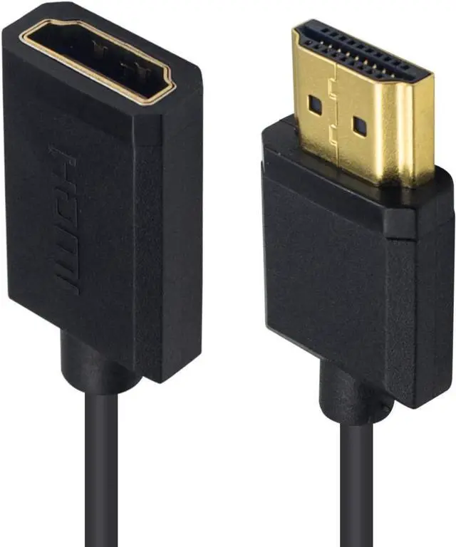 Alt view image 6 of 7 - BUCIER 4K HDMI Extension Cable 6FT/1.8M, Coiled HDMI Male to Female Cable Compatible for Nintendo Switch, Xbox One S 360, PS5, PS4, Roku TV Stick, Blu Ray Player, etc