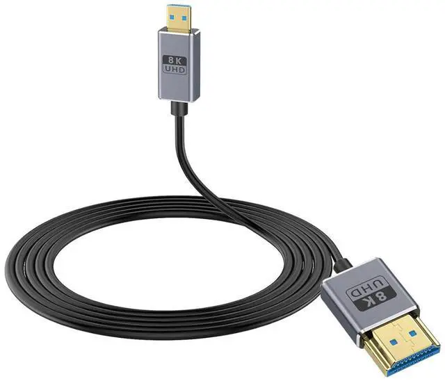 Main image of BUCIER 8K Micro HDMI to HDMI Cable, 48Gbps HDMI to Micro HDMI 2.1Cable Male to Male Support 8K@60Hz, 4K@240Hz and HDR Support, for Cameras, DSLRs, Camcorders, Portable Screens and Monitors 4FT/1.2M