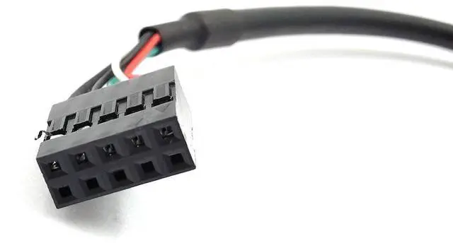 Alt view image 4 of 6 - BUCIER 9 pin USB Header to USB Cable, USB 2.0 Type A Male to Dupont 9 Pin Female Header Motherboard Cable Cord (AM to 9Pin 0.2M)(2 Pack)