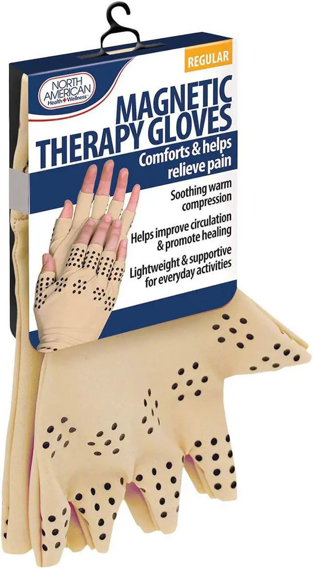 Main image of Magnetic Therapy Gloves-Tan-Regular