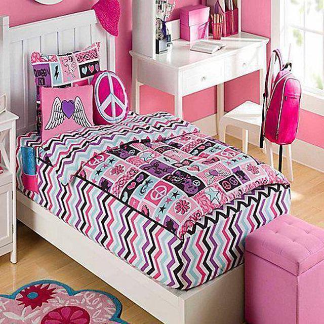 Alt view image 3 of 4 - As Seen on TV ZIPIT Bedding Set, Rock Princess(Twin)