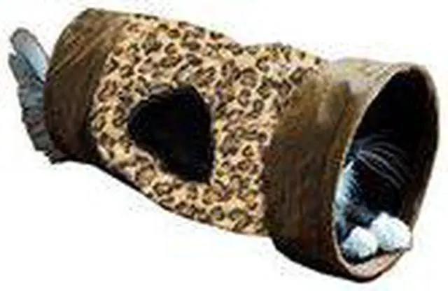 Alt view image 2 of 7 - Leopard Print Crinkle Cat Tunnel