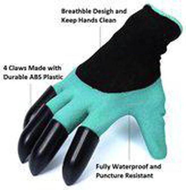 Alt view image 10 of 10 - Garden Gloves - Built in 4 Claws for Easy Gardening