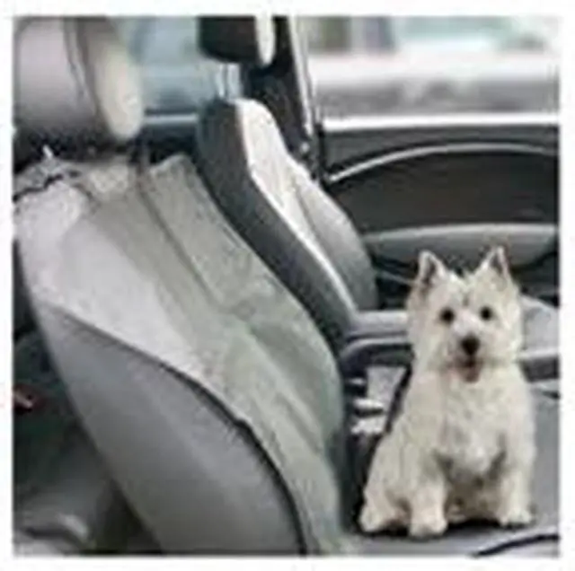 Alt view image 3 of 7 - Kole Single Water-Resistant - Pet Seat Cover - Black - 45" x  21.5"
