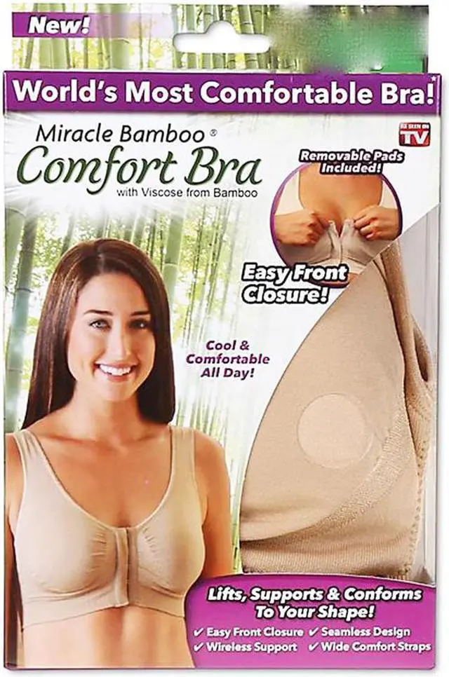Alt view image 7 of 7 - Miracle Bamboo Comfort Bra - Nude - Medium (Bust 35"-37"  )