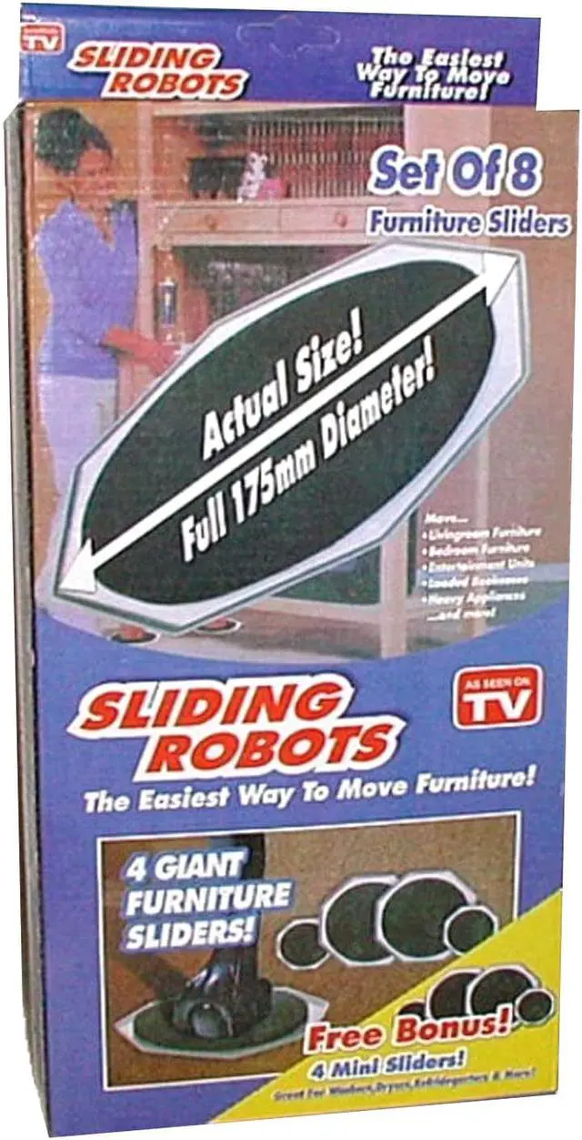 Alt view image 4 of 8 - ASOTV Sliding Robots Furniture Sliders 8 piece Moving Set