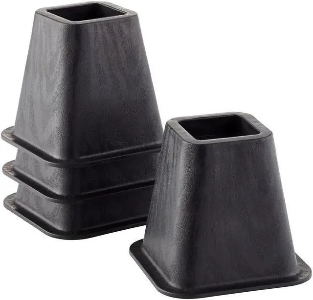 Alt view image 2 of 5 - TV Time Direct - 4 Pack-  Bed Risers for Hiatal Hernias, Gerd, Acid Reflux