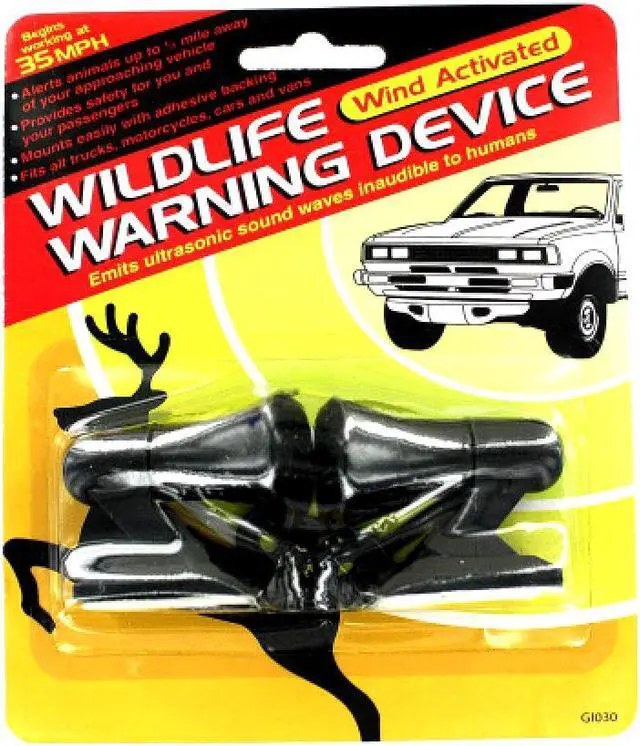 Alt view image 2 of 5 - Ultrasonic Wildlife Warning Whistles  2-Pack for Cars & Motorcycles