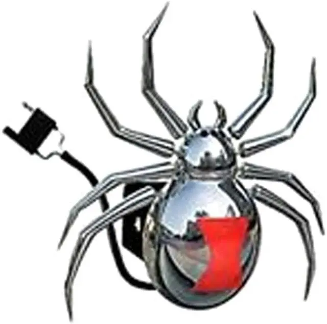 Alt view image 3 of 5 - Hitch Critters Animated Ball Hitch Cover and Brake Light - Black Widow