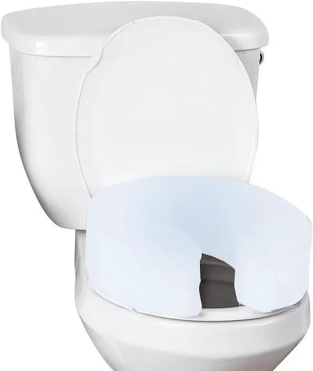 Alt view image 2 of 7 - Thick Padded Toilet Cushion  4" Height for Maximum Comfort