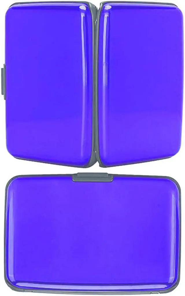 Alt view image 3 of 5 - Aluminum Credit Card Wallet, Light Weight - BLUE