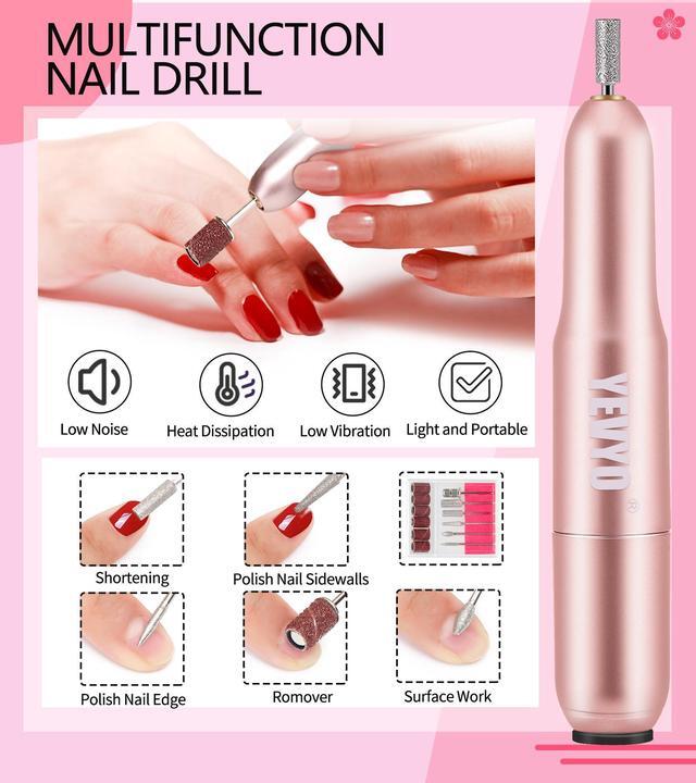 Alt view image 5 of 7 - Acrylic Nail Starter Kit with Drill - Start Your Nail Art Adventure Acrylic Nail Starter Kit with Drill - Begin Your Nail Art Journey Acrylic Nail Kit with Drill - Salon-Quality Nails Made Easy