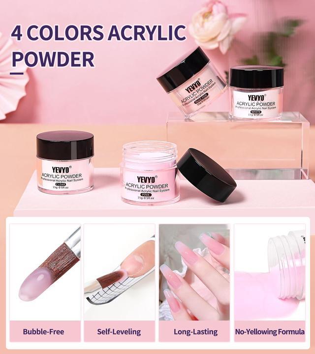 Alt view image 4 of 7 - Acrylic Nail Kit with Everything Included - Perfect for Beginners and Nail Artists Beginner's Nail Kit - Acrylic Set with Practice Hand and High-Quality Tools