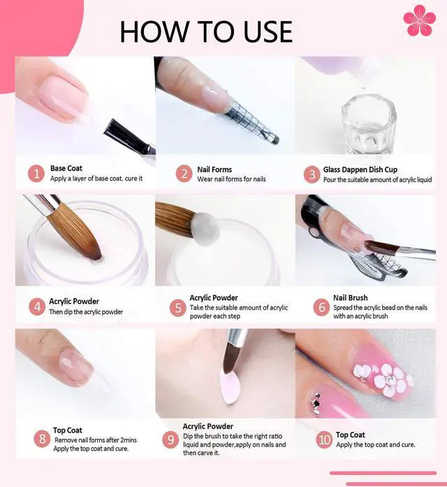 Alt view image 5 of 6 - Acrylic Nail Kit for Beginners - Complete Set with Tools and Accessories All-In-One Nail Kit Set - Professional Acrylic System for Perfecting Nail Art Techniques