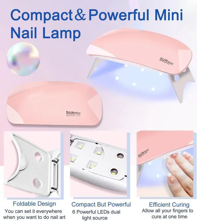 Alt view image 3 of 7 - Poly Gel Nail Kit, YEVYO Poly Nail Gel Kit with UV Lamp for Beginners with Everything, Gel Extension Nail Kit with Slip Solution
