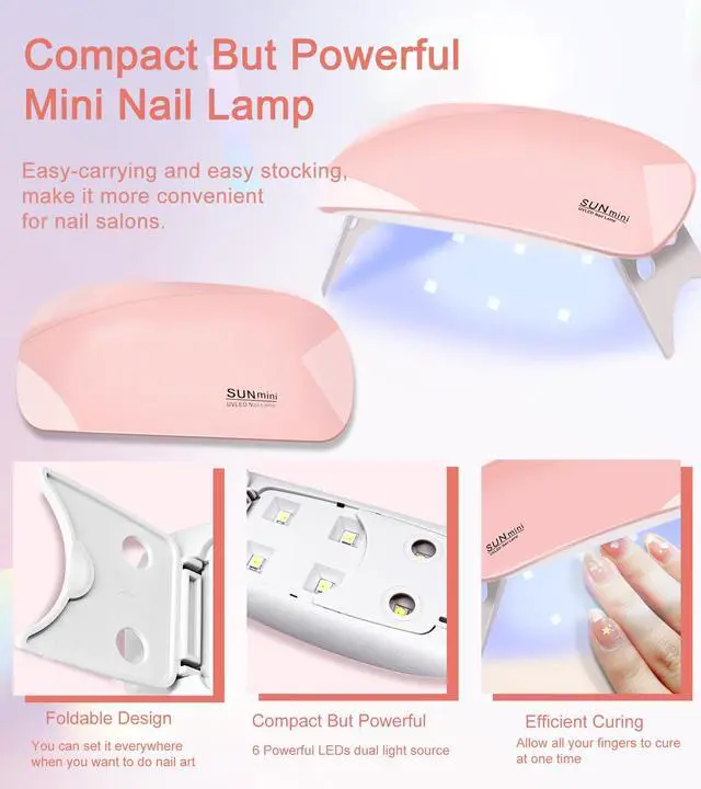 Alt view image 3 of 6 - Poly Gel Nail Kit, YEVYO Poly Nail Gel Kit with UV Lamp for Beginners with Everything, Gel Extension Nail Kit with Slip Solution
