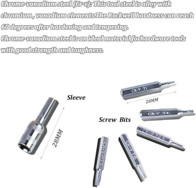 Alt view image 4 of 4 - Precision Screwdriver Set, 115 in 1 Small Screw Driver Tool Kit, Professional Repair Tool Kit Plastic Screwdriver Toolbox, Black, 1 Set