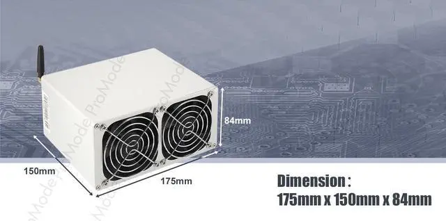 Alt view image 3 of 12 - Goldshell KD-BOX 1600GH/S Simple Mining Machine KDA 205W Low Noise Miner Small Home Riching（with Power）