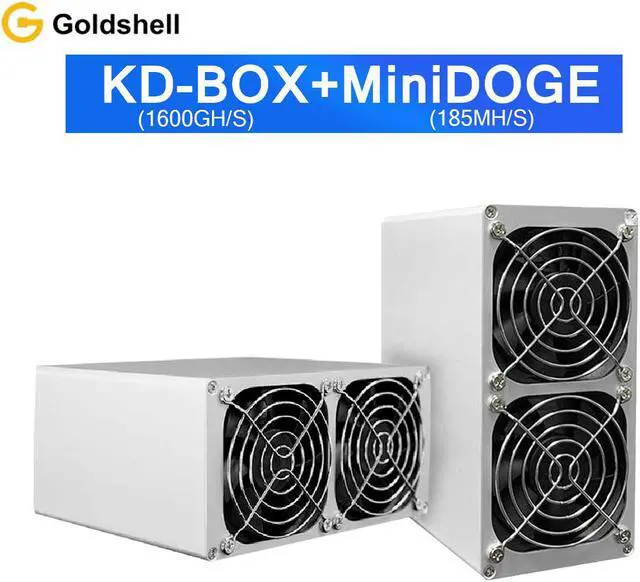 Main image of Goldshell KD-BOX 1600GH/S and Mini-DOGE 185MH/S(Without Power Cord)Simple Mining Machine Low Noise Miner Small Home Riching