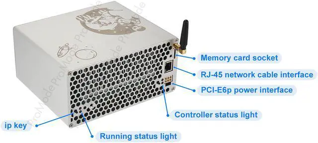 Alt view image 2 of 12 - Goldshell Mini-DOGE 185MH/S (without Power Cord) Simple Mining Machine LTC&DOGE 233W Low Noise Miner Small Home Riching(without Power Cord)
