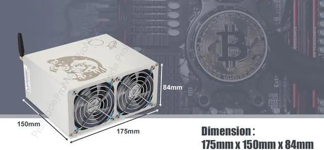 Alt view image 4 of 12 - Goldshell Mini-DOGE 185MH/S (without Power Cord) Simple Mining Machine LTC&DOGE 233W Low Noise Miner Small Home Riching(without Power Cord)