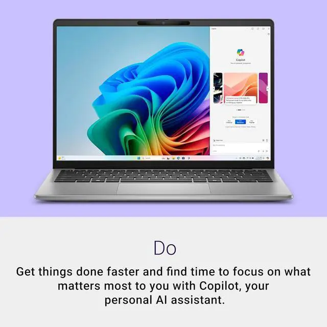 Alt view image 4 of 7 - Dell Copilot + Inspiron 14 PC 5441 Laptop - 14-inch FHD+ (1920x1200) Display, Snapdragon X Plus - X1P-64-100, 16GB LPDDR5X RAM, 1TB SSD, Qualcomm Adreno, Windows 11 Home, Onsite Service - Titan Gray