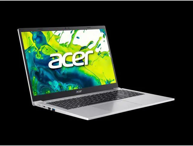 Alt view image 2 of 7 - Acer Aspire Lite 15 Laptop Intel Processor N150 - 4GB RAM - 128GB SSD - Windows 11 Home in S mode (NX.DE1AA.001) - Silver