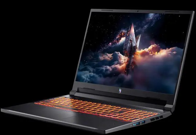 Alt view image 4 of 7 - Acer Nitro V AI Gaming Laptop, 16 Inch WUXGA 180Hz IPS Display, AMD Ryzen 5 240 (Up to 5 GHz), 16GB DDR5 RAM - 1TB SSD, NVIDIA GeForce RTX 5050 8GB GDDR7, Windows 11 Home