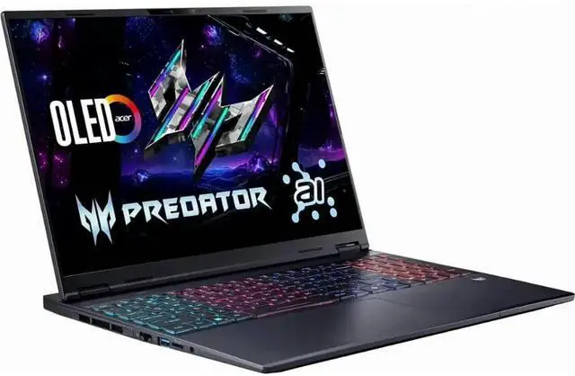 Main image of Acer - Predator Helios Neo 16S AI Gaming Laptop - 16" OLED 240Hz, 32GB DDR5 RAM, 1TB PCIe 4.0 SSD, Intel Core Ultra 9 - NVIDIA GeForce RTX 5070Ti 12GB GDDR7 VRAM, Windows 11 Home - Obsidian Black