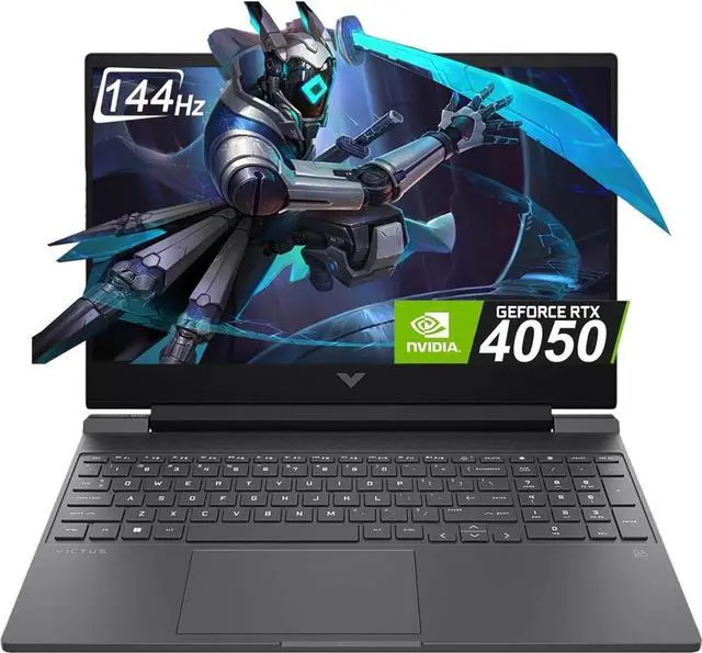 Main image of HP Victus Gaming Laptop 15.6" FHD (1920x1080) 144Hz IPS Display, Intel Core I5-13420H Processor, 16 GB DDR4 RAM, 512 GB NVMe SSD, NVIDIA GeForce RTX 4050 6GB GDDR6, Windows 11 Home - Mica Silver