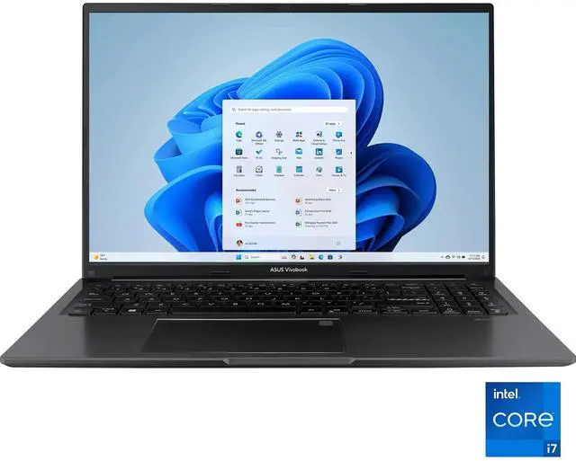 Main image of ASUS Vivobook 16 - 16 inch (1920x1200) WUXGA Laptop - Intel Core i7-1355U with 16GB Memory - 512GB SSD, Windows 11 Home - Black