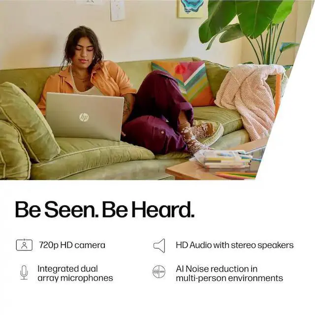 Alt view image 5 of 6 - HP - 15.6" Laptop, Intel Core i3-N305 Processor, 8GB Memory - 128GB UFS, Windows 11 Home, Natural Silver (15-fd0113dx)